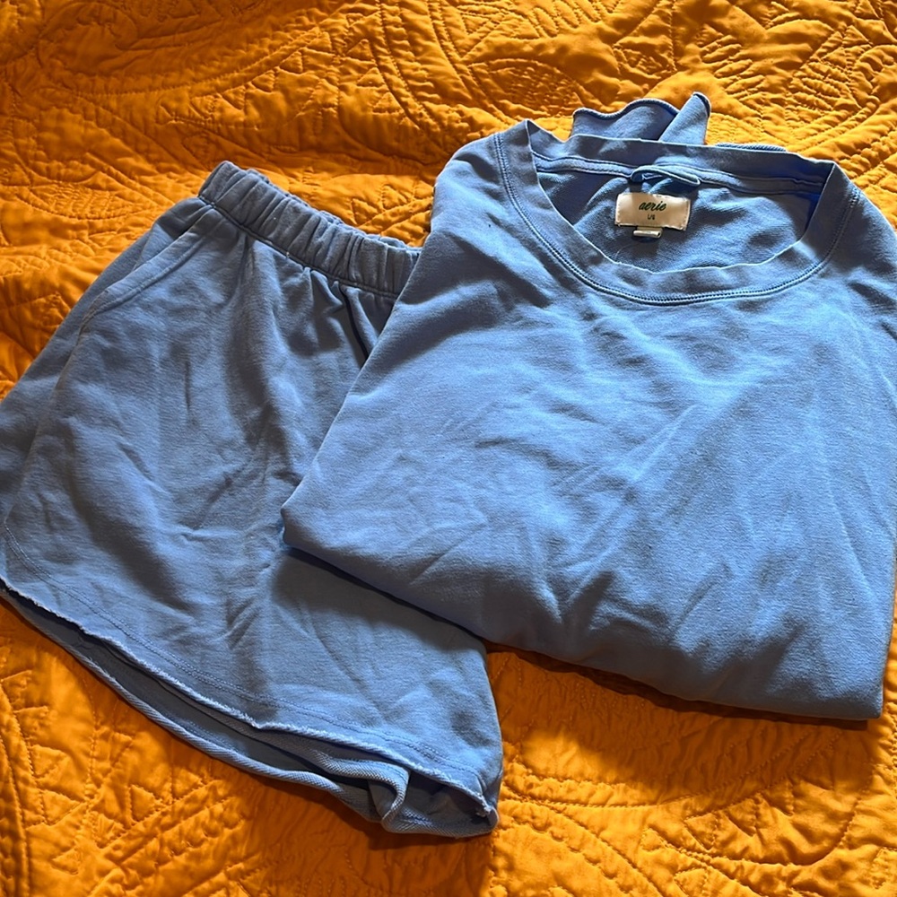 Aerie short sweatshirt set